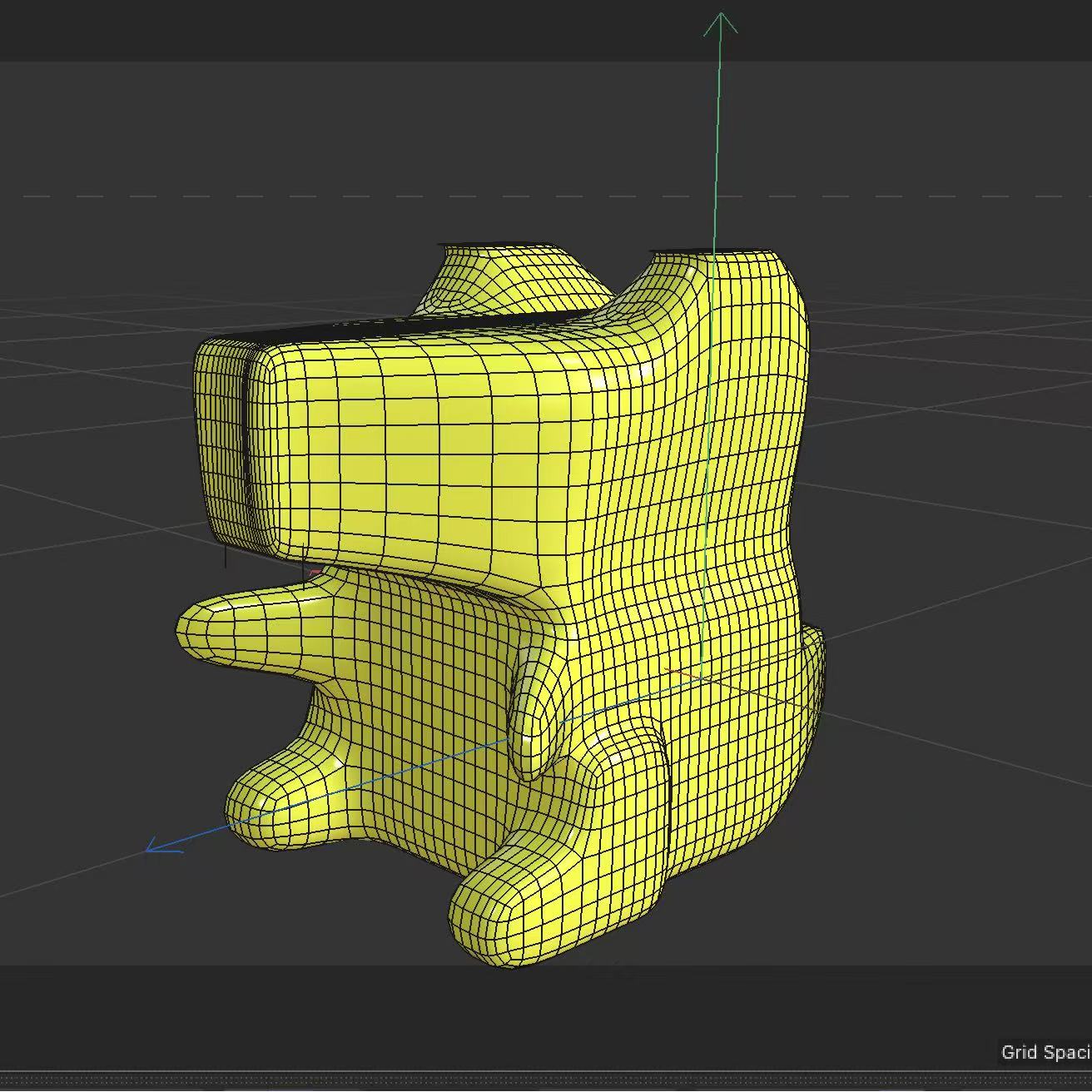 This is the little giant crocodile I made following the tutorial video. I invested a lot of time in the process of making it.